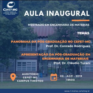 Aula Inaugural Timóteo